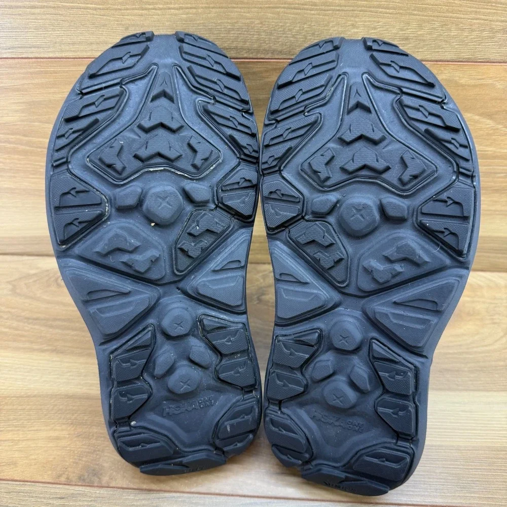 HOKA One One Hopara Sandals Womens 8.5 Black Outdoor Sport Comfort Walking